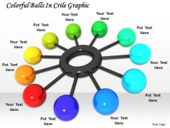 Stock Photo Colorful Balls In Crile Graphic PowerPoint Template Stock Photo Colorful Balls In Crile Graphic PowerPoint Template