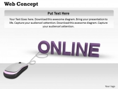 Stock Photo Computer Mouse Connected To Word Online PowerPoint Slide Stock Photo Computer Mouse Connected To Word Online PowerPoint Slide