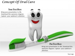 Stock Photo Concept Of Oral Care PowerPoint Template Stock Photo Concept Of Oral Care PowerPoint Template