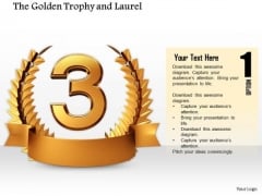 Stock Photo Copper Laurel Trophy For Winner PowerPoint Slide Stock Photo Copper Laurel Trophy For Winner PowerPoint Slide