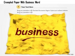 Stock Photo Crumpled Paper With Business Word PowerPoint Slide Stock Photo Crumpled Paper With Business Word PowerPoint Slide