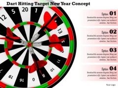 Stock Photo Dart Hitting Target New Year Concept PowerPoint Slide Stock Photo Dart Hitting Target New Year Concept PowerPoint Slide