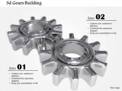 Stock Photo Design Of 3d Silver Gears PowerPoint Slide Stock Photo Design Of 3d Silver Gears PowerPoint Slide