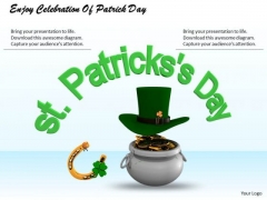 Stock Photo Enjoy Celebration Of Patrick Day PowerPoint Template Stock Photo Enjoy Celebration Of Patrick Day PowerPoint Template