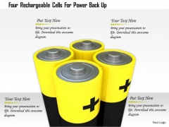 Stock Photo Four Rechargable Cells For Power Back Up PowerPoint Slide Stock Photo Four Rechargable Cells For Power Back Up PowerPoint Slide