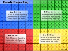 Stock Photo Four Segments With Lego Blocks Design PowerPoint Slide Stock Photo Four Segments With Lego Blocks Design PowerPoint Slide