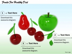 Stock Photo Fruits For Healthy Diet PowerPoint Template Stock Photo Fruits For Healthy Diet PowerPoint Template