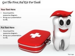 Stock Photo Get The First Aid Kit For Teeth PowerPoint Template Stock Photo Get The First Aid Kit For Teeth PowerPoint Template