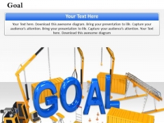 Stock Photo Goal Word On Construction Site PowerPoint Slide Stock Photo Goal Word On Construction Site PowerPoint Slide