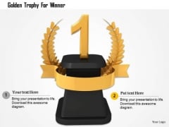 Stock Photo Golden Trophy For Winner PowerPoint Slide Stock Photo Golden Trophy For Winner PowerPoint Slide