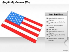 Stock Photo Graphic Of American Flag PowerPoint Template