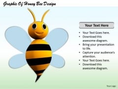 Stock Photo Graphic Of Honey Bee Design PowerPoint Template