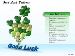 Stock Photo Graphics Of Balloons With Good Luck Text PowerPoint Slide Stock Photo Graphics Of Balloons With Good Luck Text PowerPoint Slide