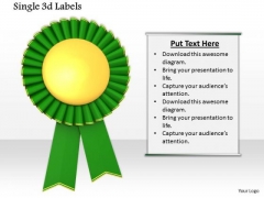 Stock Photo Green And Gold Medal For Winners PowerPoint Slide Stock Photo Green And Gold Medal For Winners PowerPoint Slide