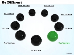 Stock Photo Green Ball With Black Balls For Team PowerPoint Slide Stock Photo Green Ball With Black Balls For Team PowerPoint Slide