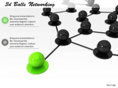 Stock Photo Green Balls Leading Black Balls In Network PowerPoint Slide Stock Photo Green Balls Leading Black Balls In Network PowerPoint Slide