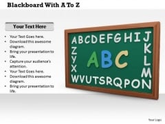 Stock Photo Green Board With Alphabets PowerPoint Slide Stock Photo Green Board With Alphabets PowerPoint Slide