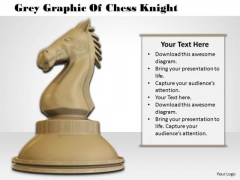 Stock Photo Grey Graphic Of Chess Knight PowerPoint Template Stock Photo Grey Graphic Of Chess Knight PowerPoint Template