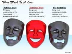 Stock Photo Happy Red Mask In Sad Masks Pwerpoint Slide Stock Photo Happy Red Mask In Sad Masks Pwerpoint Slide