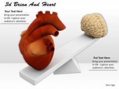 Stock Photo Heart And Brain On Scale PowerPoint Slide Stock Photo Heart And Brain On Scale PowerPoint Slide