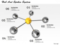 Stock Photo Hub And Spokes System PowerPoint Template