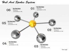 Stock Photo Hub And Spokes System PowerPoint Template Stock Photo Hub And Spokes System PowerPoint Template