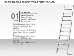 Stock Photo Illustration Of A Ladder With Wall PowerPoint Slide Stock Photo Illustration Of A Ladder With Wall PowerPoint Slide