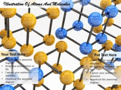 Stock Photo Illustration Of Atoms And Molecules Ppt Template Stock Photo Illustration Of Atoms And Molecules Ppt Template