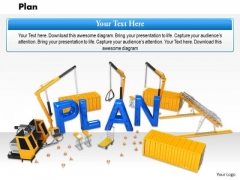 Stock Photo Illustration Of Construction Plan PowerPoint Slide Stock Photo Illustration Of Construction Plan PowerPoint Slide