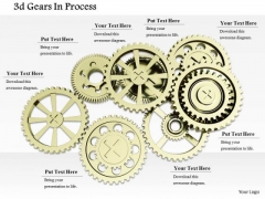 Stock Photo Illustration Of Gear Mechanism PowerPoint Slide Stock Photo Illustration Of Gear Mechanism PowerPoint Slide