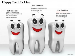 Stock Photo Illustration Of Healthy Teeth PowerPoint Slide Stock Photo Illustration Of Healthy Teeth PowerPoint Slide