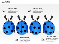 Stock Photo Image Of Blue Ladybug PowerPoint Slide