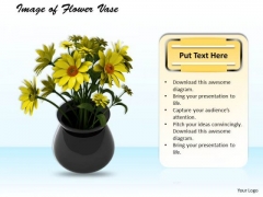 Stock Photo Image Of Flower Vase PowerPoint Template Stock Photo Image Of Flower Vase PowerPoint Template