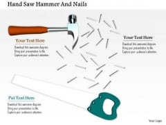 Stock Photo Image Of Handsaw Hammer And Nails PowerPoint Slide Stock Photo Image Of Handsaw Hammer And Nails PowerPoint Slide