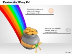 Stock Photo Image Of Rainbow With Money Pot PowerPoint Slide Stock Photo Image Of Rainbow With Money Pot PowerPoint Slide