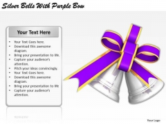 Stock Photo Innovative Marketing Concepts Silver Bells With Purple Bow Business Clipart Stock Photo Innovative Marketing Concepts Silver Bells With Purple Bow Business Clipart