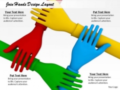 Stock Photo Join Hands Design Layout PowerPoint Template Stock Photo Join Hands Design Layout PowerPoint Template