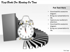 Stock Photo Keep Books For Reading On Time PowerPoint Template Stock Photo Keep Books For Reading On Time PowerPoint Template