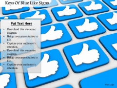 Stock Photo Keys Of Blue Like Signs PowerPoint Slide Stock Photo Keys Of Blue Like Signs PowerPoint Slide