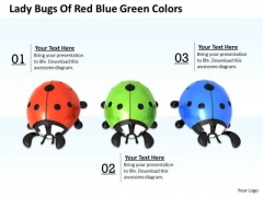 Stock Photo Lady Bugs Of Red Blue Green Colors PowerPoint Template Stock Photo Lady Bugs Of Red Blue Green Colors PowerPoint Template
