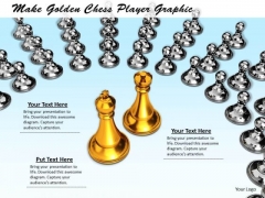 Stock Photo Make Golden Chess Player Graphic PowerPoint Template Stock Photo Make Golden Chess Player Graphic PowerPoint Template