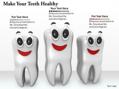 Stock Photo Make Your Teeth Healthy PowerPoint Template Stock Photo Make Your Teeth Healthy PowerPoint Template