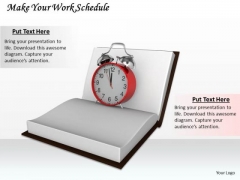 Stock Photo Make Your Work Schedule Ppt Template Stock Photo Make Your Work Schedule Ppt Template
