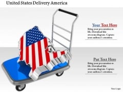 Stock Photo Map Of United States On Trolley PowerPoint Slide Stock Photo Map Of United States On Trolley PowerPoint Slide