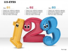 Stock Photo Math Numbers With Googly Eyes Preschool PowerPoint Slide