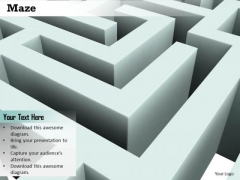 Stock Photo Maze Challenges Concept PowerPoint Slide