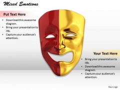 Stock Photo Mixed Emotions PowerPoint Slide Stock Photo Mixed Emotions PowerPoint Slide