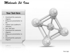 Stock Photo Molecule 3d Icon PowerPoint Slide Stock Photo Molecule 3d Icon PowerPoint Slide
