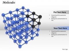 Stock Photo Molecules Cube PowerPoint Slide Stock Photo Molecules Cube PowerPoint Slide