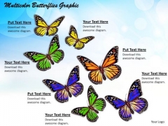 Stock Photo Multicolor Butterflies Graphic PowerPoint Template Stock Photo Multicolor Butterflies Graphic PowerPoint Template